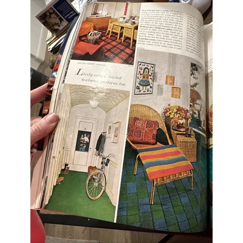 1969 April House & Garden Magazine‎ - Nice Illustrated Cover -MCM Designer Inspo